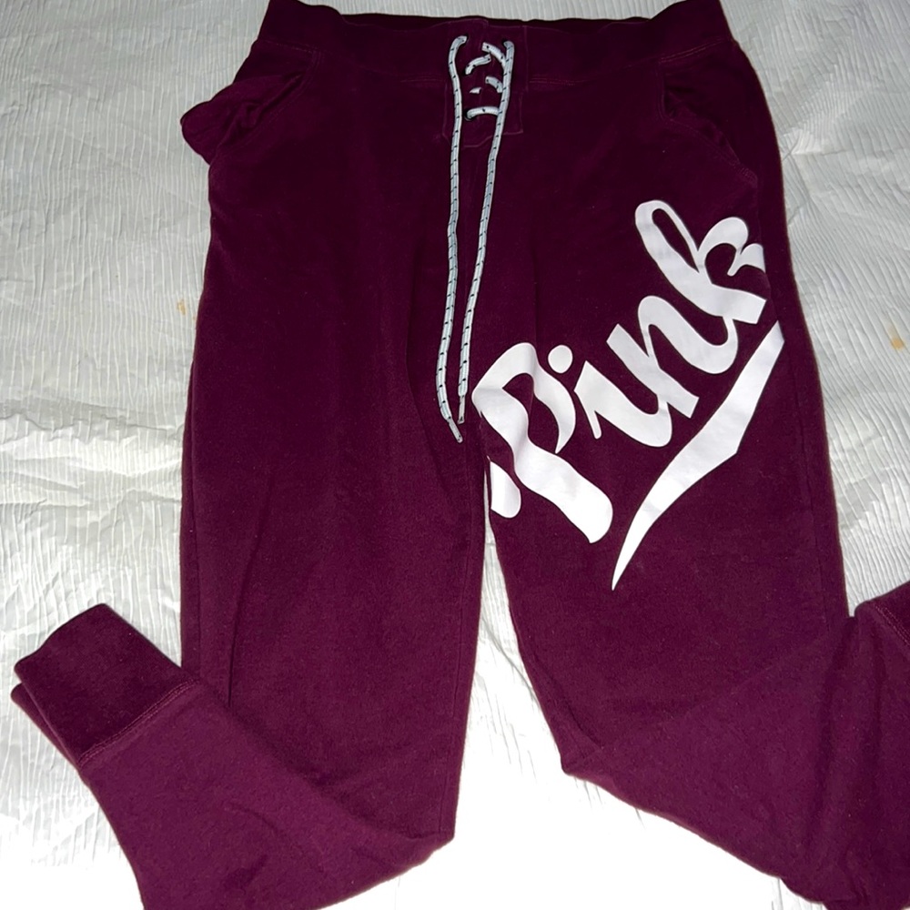 PINK VICTORIA SECRET JOGGER PANTS SWEAT PANTS